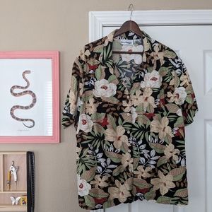 Floral Button Front Top